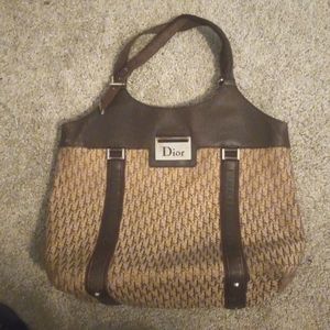 Christian Dior Oblique Canvas & Leather Tote *LIMITED TIME PRICE DROP*
